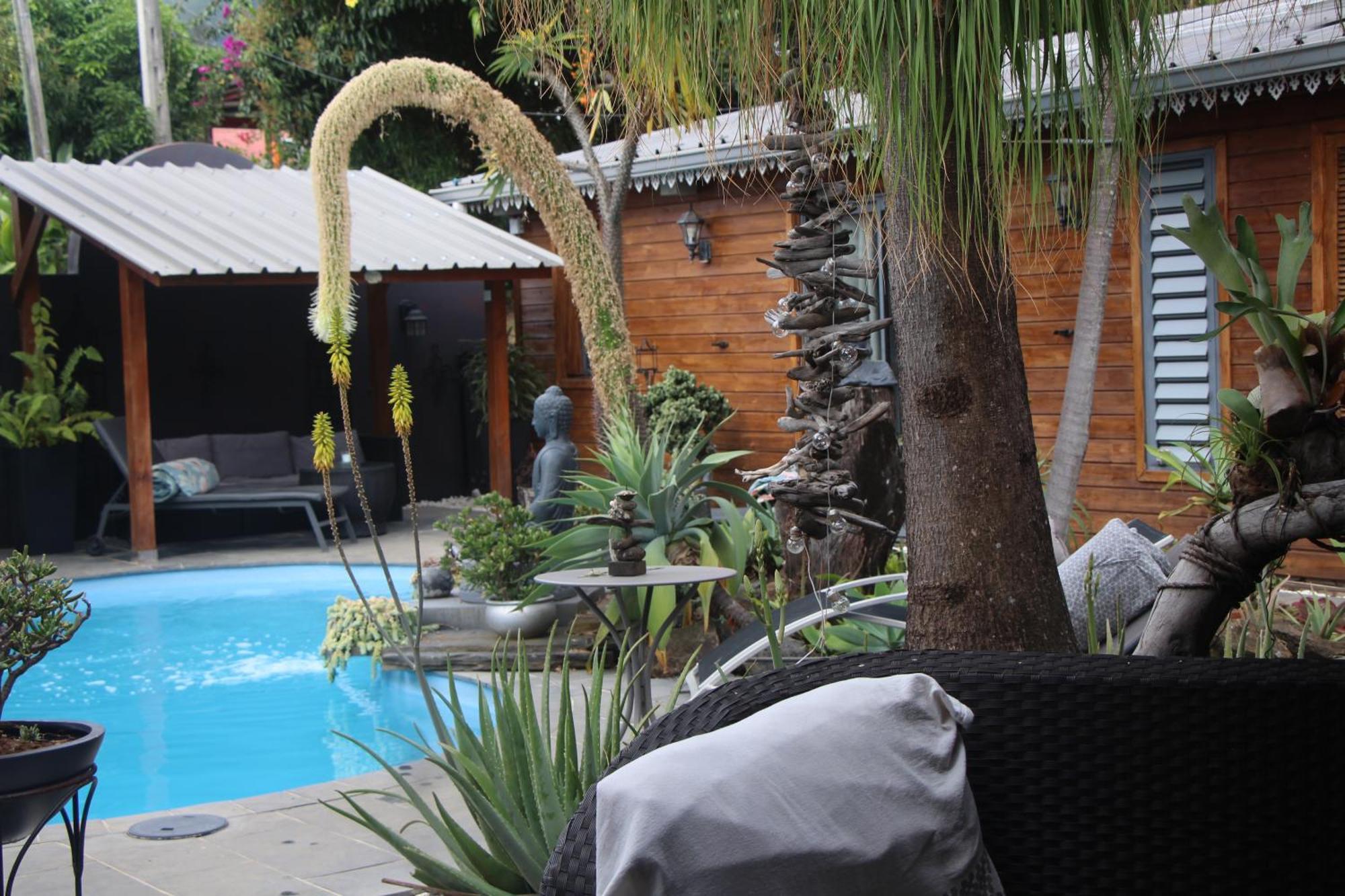 La Liane De Jade 974-Lodge Le Palissandre - Jacuzzi Privatif - Piscine Chauffee Le Bois de Nefles  Экстерьер фото